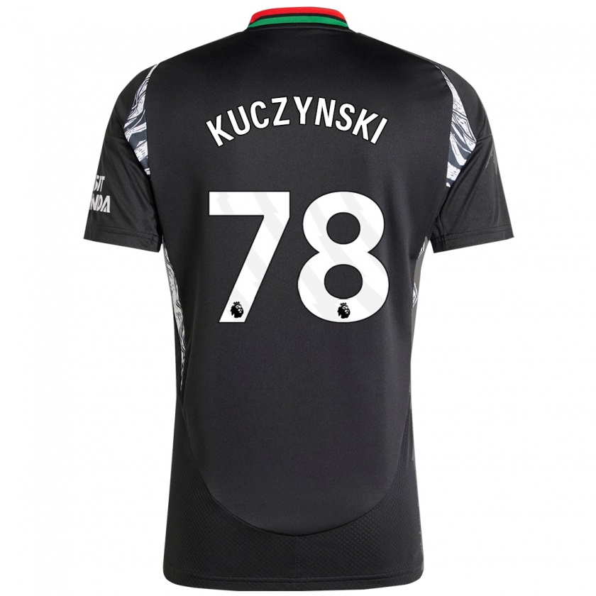 Kandiny Kinder Max Kuczynski #78 Schwarz Auswärtstrikot Trikot 2024/25 T-Shirt Österreich