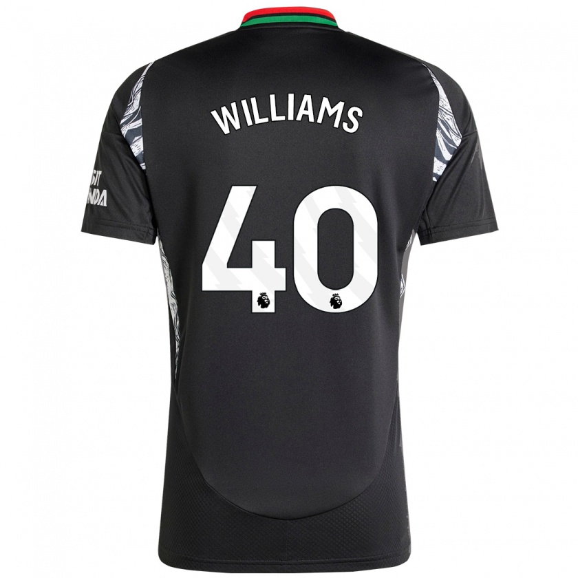 Kandiny Kinder Naomi Williams #40 Schwarz Auswärtstrikot Trikot 2024/25 T-Shirt Österreich