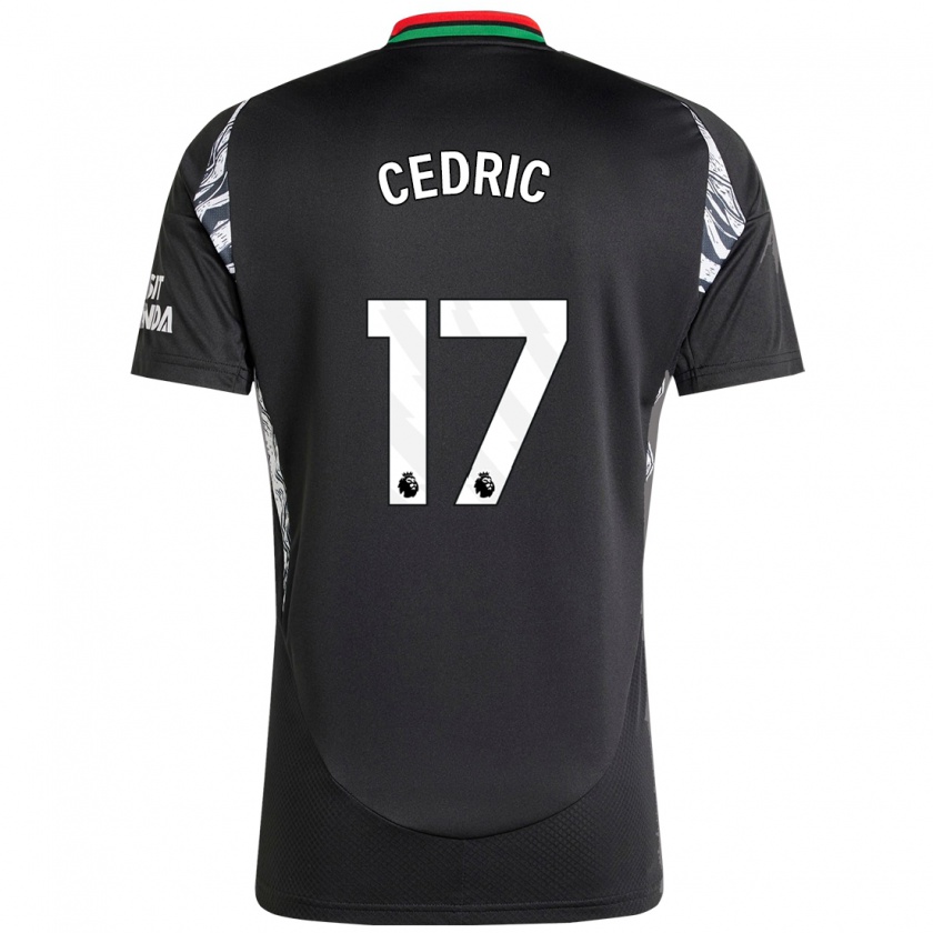 Kandiny Kinderen Cédric Soares #17 Zwart Uitshirt Uittenue 2024/25 T-Shirt