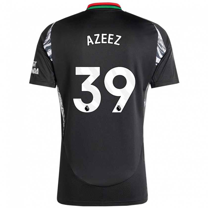 Kandiny Bambino Maglia Miguel Azeez #39 Nero Kit Gara Away 2024/25 Maglietta