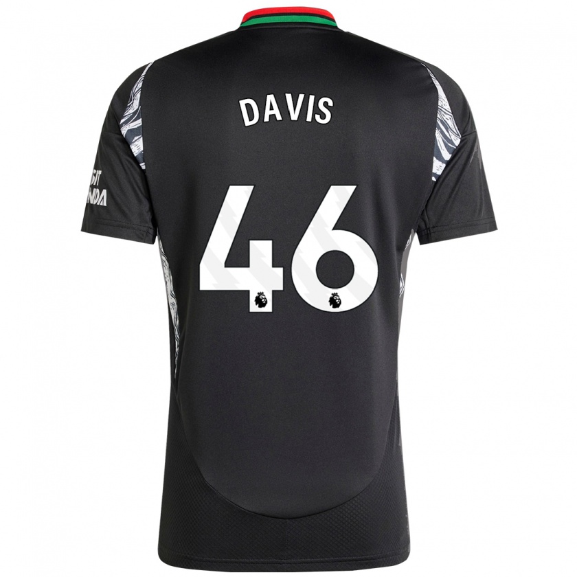 Kandiny Bambino Maglia Timi Davis #46 Nero Kit Gara Away 2024/25 Maglietta