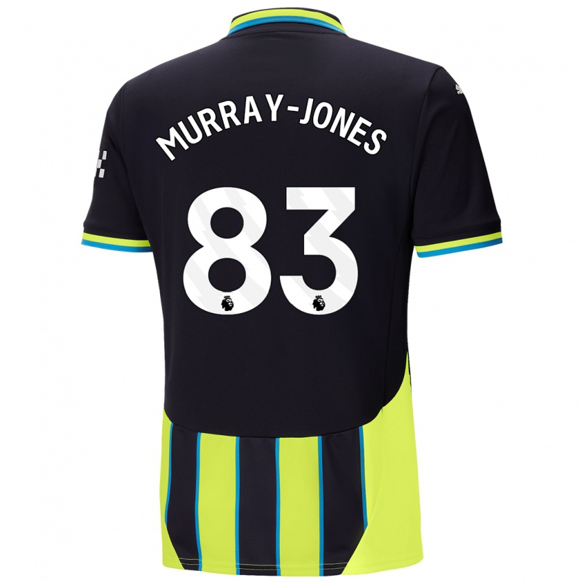 Kandiny Bambino Maglia George Murray-Jones #83 Blu Giallo Kit Gara Away 2024/25 Maglietta