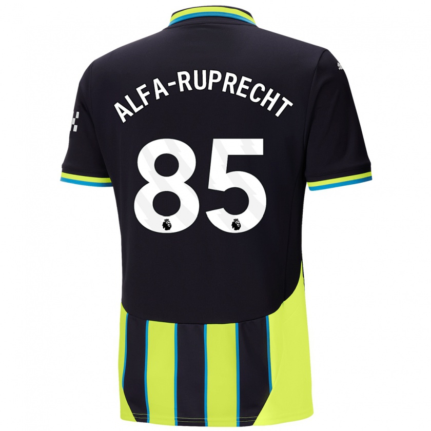 Kandiny Kinderen Farid Alfa-Ruprecht #85 Blauw Geel Uitshirt Uittenue 2024/25 T-Shirt