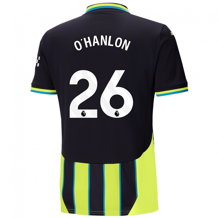 Kandiny Bambino Maglia Tara O'hanlon #26 Blu Giallo Kit Gara Away 2024/25 Maglietta