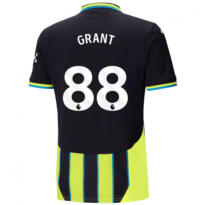 Kandiny Kinderen True Grant #88 Blauw Geel Uitshirt Uittenue 2024/25 T-Shirt