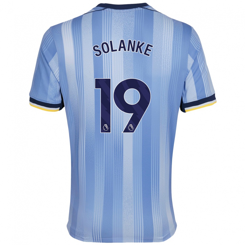 Kandiny Kinderen Dominic Solanke #19 Lichtblauw Uitshirt Uittenue 2024/25 T-Shirt