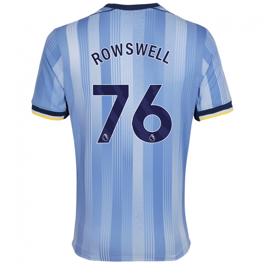 Kandiny Kinderen James Rowswell #76 Lichtblauw Uitshirt Uittenue 2024/25 T-Shirt