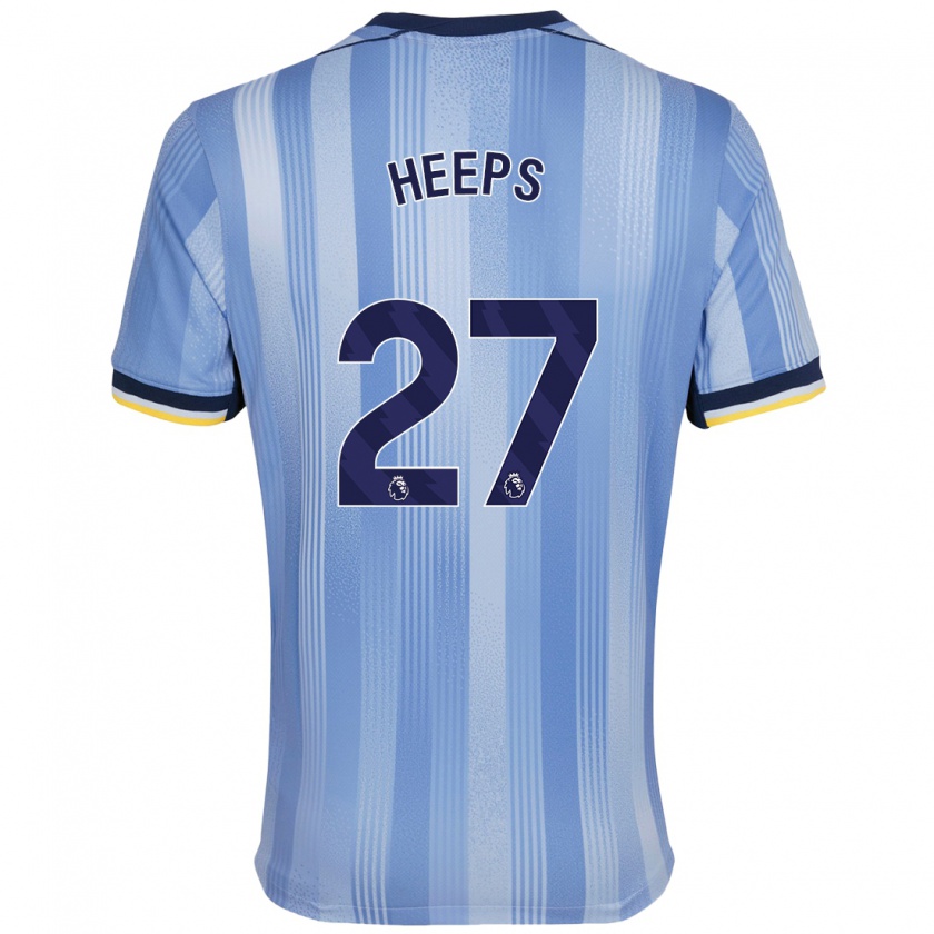 Kandiny Bambino Maglia Eleanor Heeps #27 Azzurro Chiaro Kit Gara Away 2024/25 Maglietta