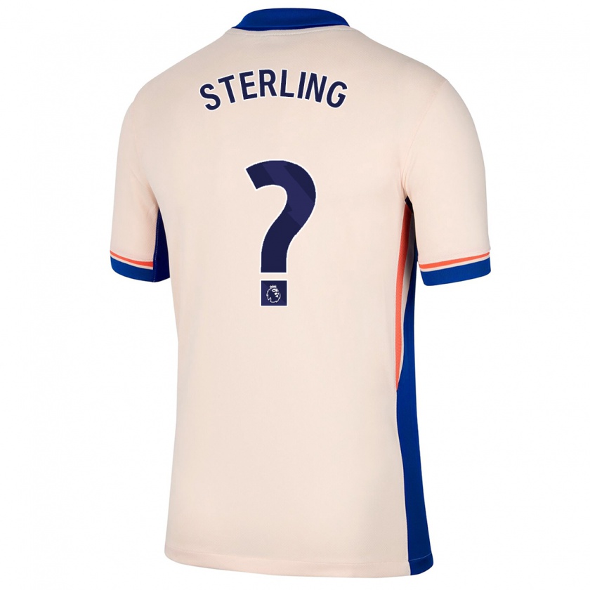 Kandiny Kinderen Raheem Sterling #0 Lichtbeige Uitshirt Uittenue 2024/25 T-Shirt