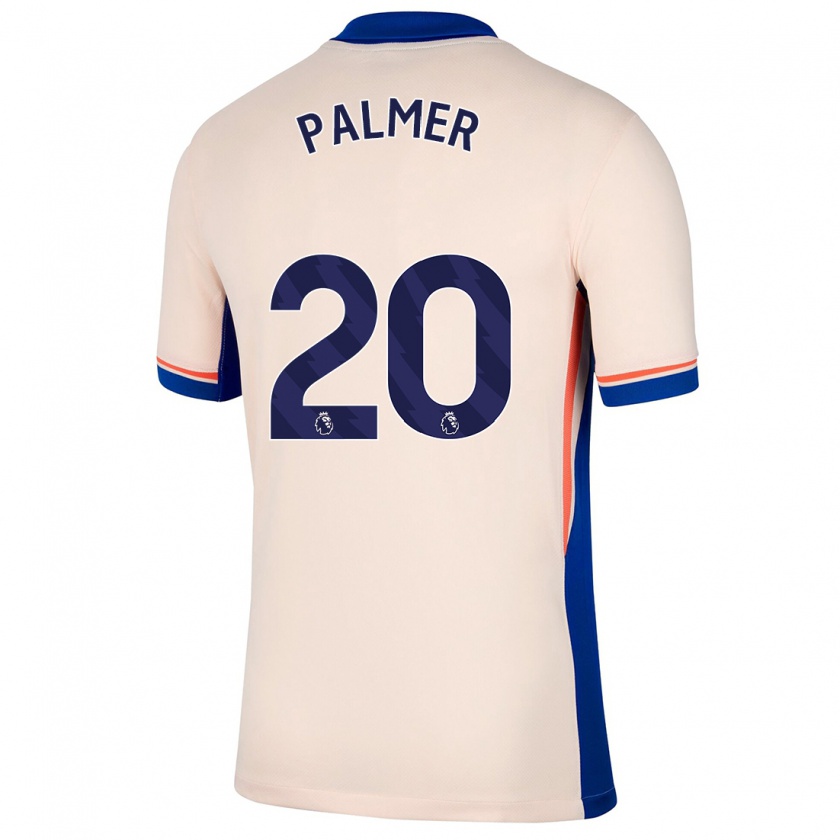 Kandiny Kinderen Cole Palmer #20 Lichtbeige Uitshirt Uittenue 2024/25 T-Shirt