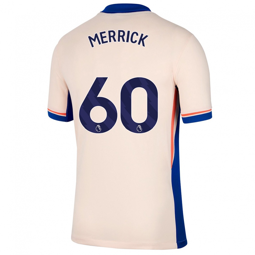 Kandiny Bambino Maglia Max Merrick #60 Beige Chiaro Kit Gara Away 2024/25 Maglietta