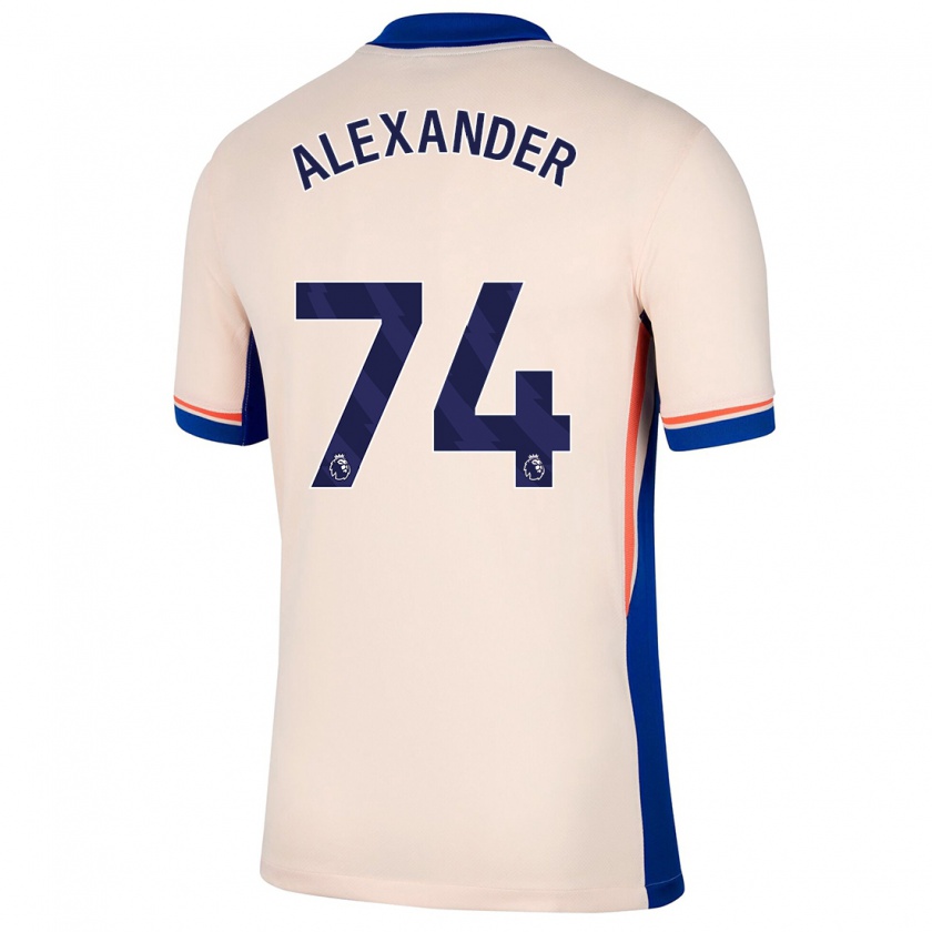 Kandiny Bambino Maglia Reiss-Alexander Russell-Denny #74 Beige Chiaro Kit Gara Away 2024/25 Maglietta