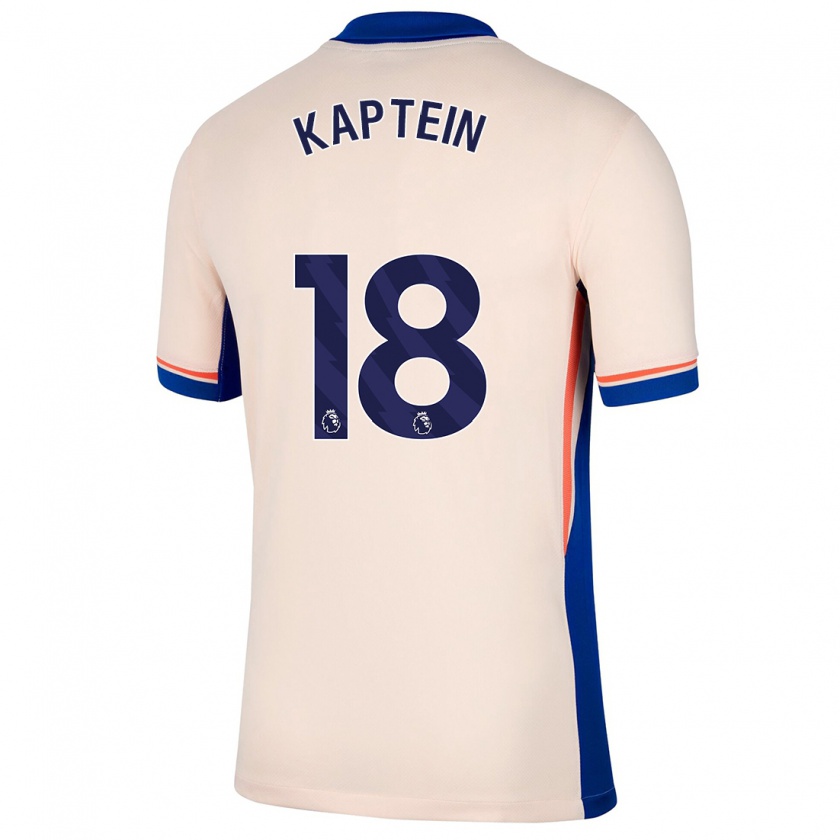 Kandiny Kinder Wieke Kaptein #18 Hellbeige Auswärtstrikot Trikot 2024/25 T-Shirt Österreich