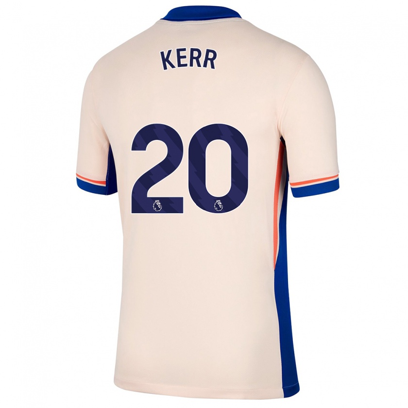 Kandiny Kinderen Sam Kerr #20 Lichtbeige Uitshirt Uittenue 2024/25 T-Shirt