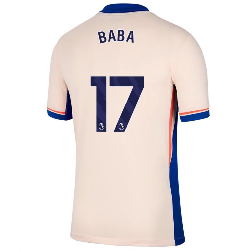 Kandiny Bambino Maglia Abdul-Rahman Baba #17 Beige Chiaro Kit Gara Away 2024/25 Maglietta