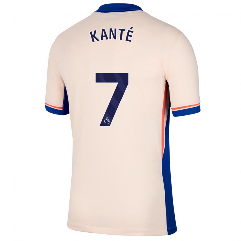 Kandiny Kinderen N'golo Kante #7 Lichtbeige Uitshirt Uittenue 2024/25 T-Shirt