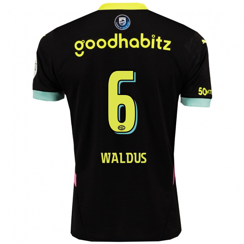 Kandiny Kinderen Maruschka Waldus #6 Zwart Geel Uitshirt Uittenue 2024/25 T-Shirt