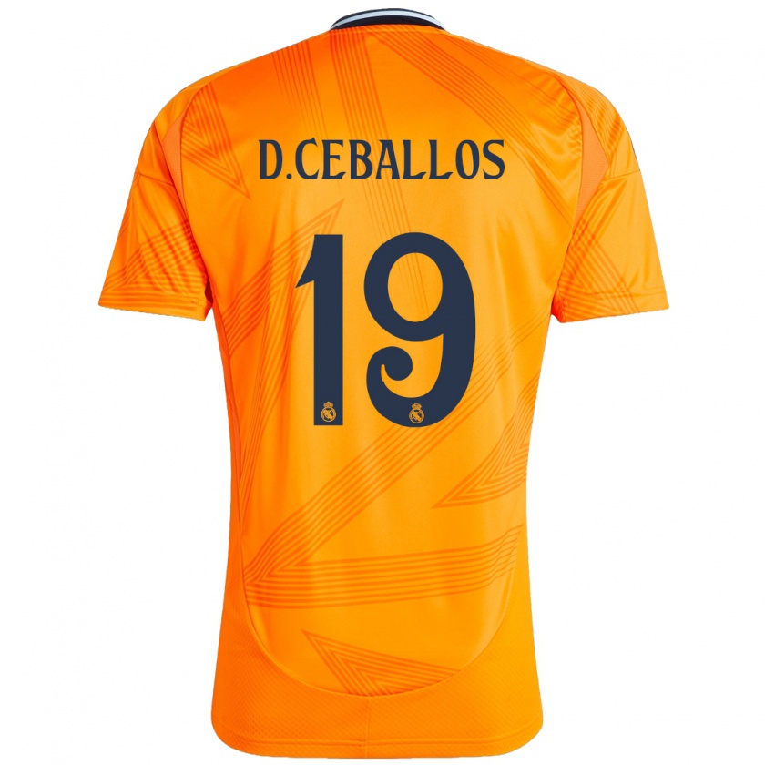 Kandiny Kinderen Dani Ceballos #19 Oranje Uitshirt Uittenue 2024/25 T-Shirt België