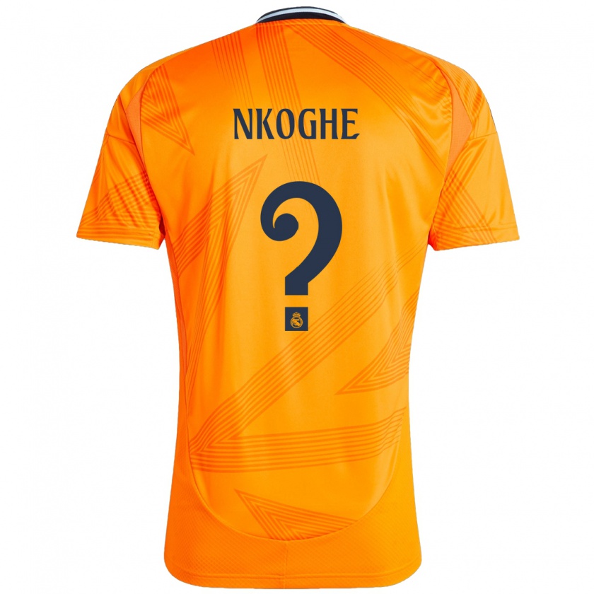 Kandiny Kinder Ariel Nkoghe #0 Orange Auswärtstrikot Trikot 2024/25 T-Shirt Österreich