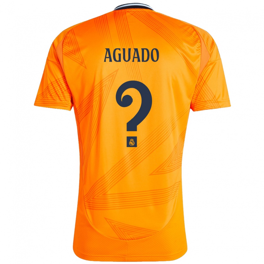 Kandiny Kinderen Diego Aguado #0 Oranje Uitshirt Uittenue 2024/25 T-Shirt