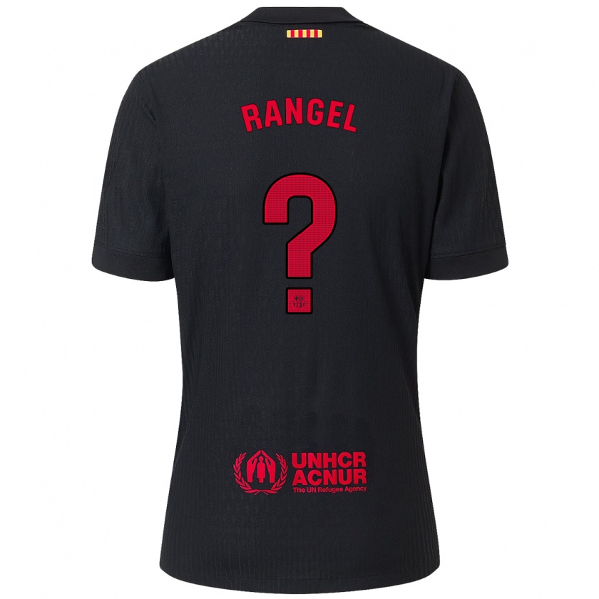 Kandiny Kinder Héctor Rangel #0 Schwarz Rot Auswärtstrikot Trikot 2024/25 T-Shirt Österreich