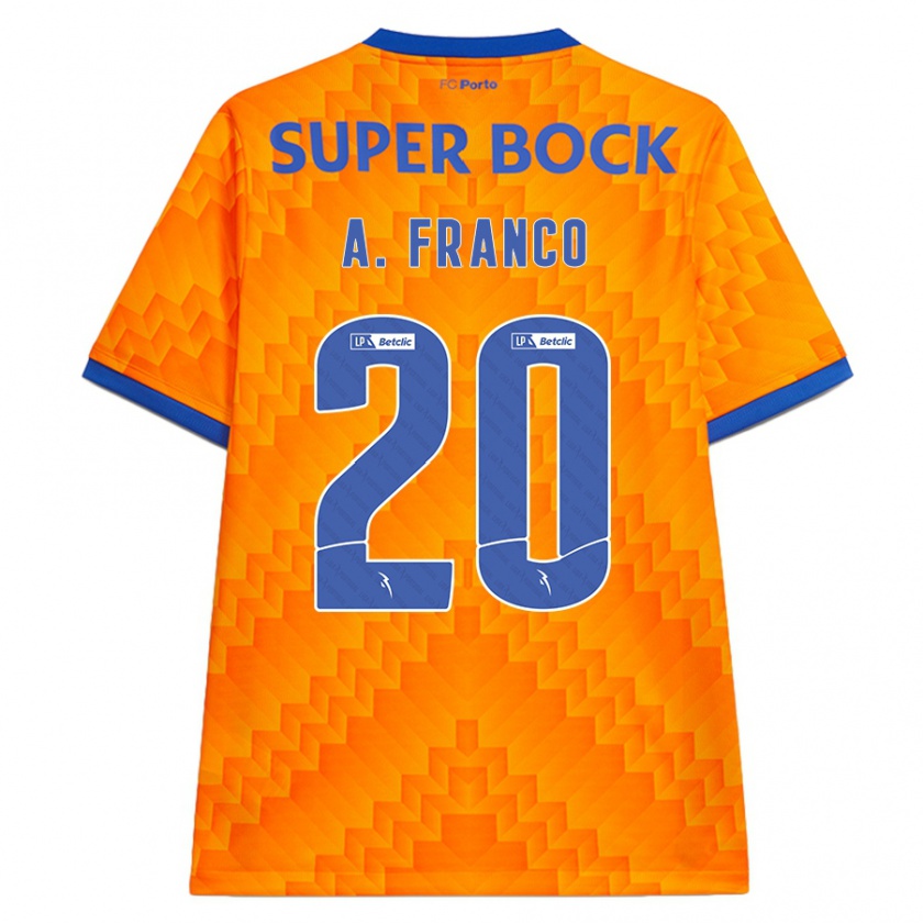 Kandiny Kinderen André Franco #20 Oranje Uitshirt Uittenue 2024/25 T-Shirt