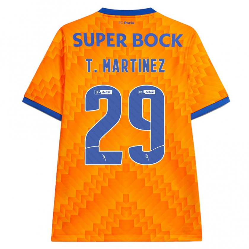 Kandiny Bambino Maglia Toni Martínez #29 Arancione Kit Gara Away 2024/25 Maglietta