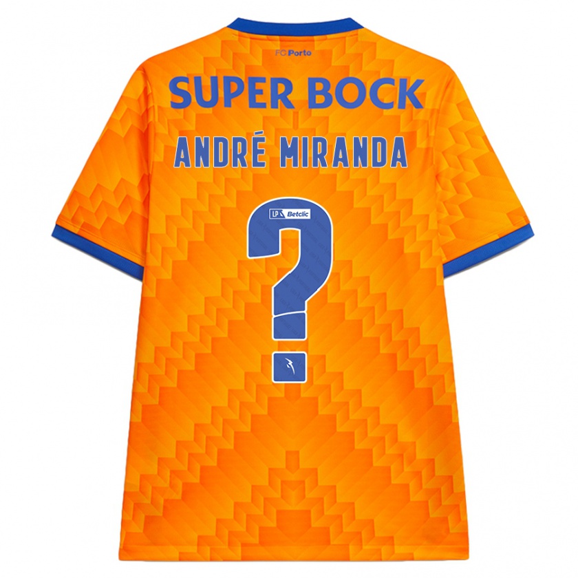 Kandiny Bambino Maglia André Miranda #0 Arancione Kit Gara Away 2024/25 Maglietta