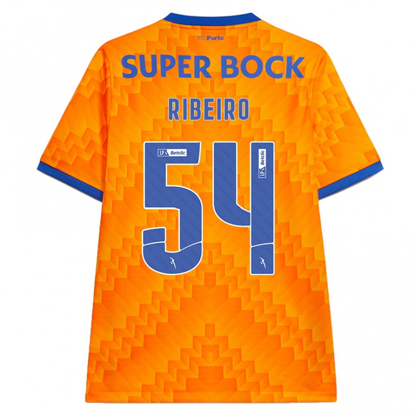 Kandiny Bambino Maglia António Ribeiro #54 Arancione Kit Gara Away 2024/25 Maglietta