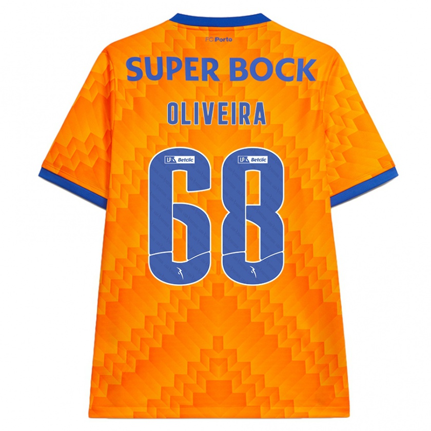 Kandiny Kinderen André Oliveira #68 Oranje Uitshirt Uittenue 2024/25 T-Shirt