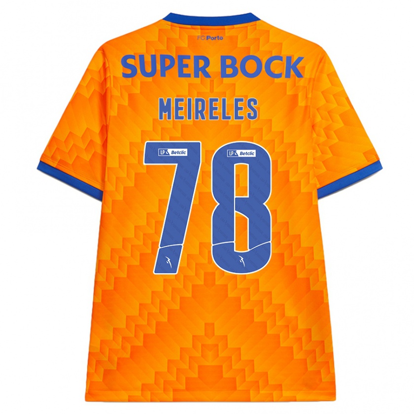 Kandiny Kinderen Jorge Meireles #78 Oranje Uitshirt Uittenue 2024/25 T-Shirt