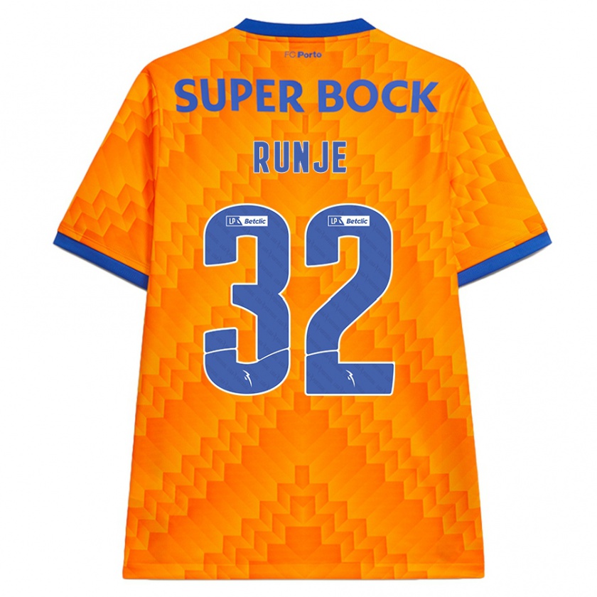 Kandiny Kinderen Roko Runje #32 Oranje Uitshirt Uittenue 2024/25 T-Shirt