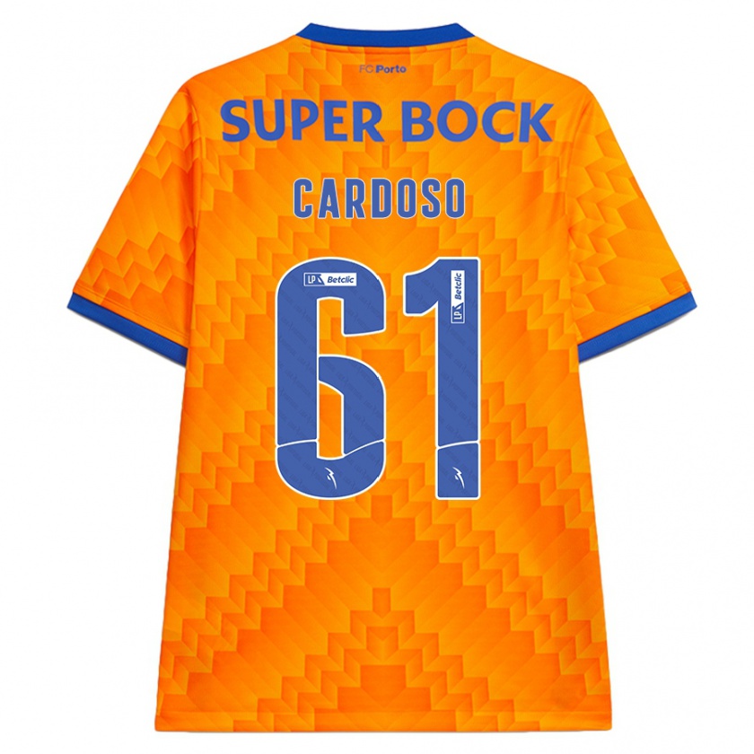 Kandiny Bambino Maglia Ivan Cardoso #61 Arancione Kit Gara Away 2024/25 Maglietta