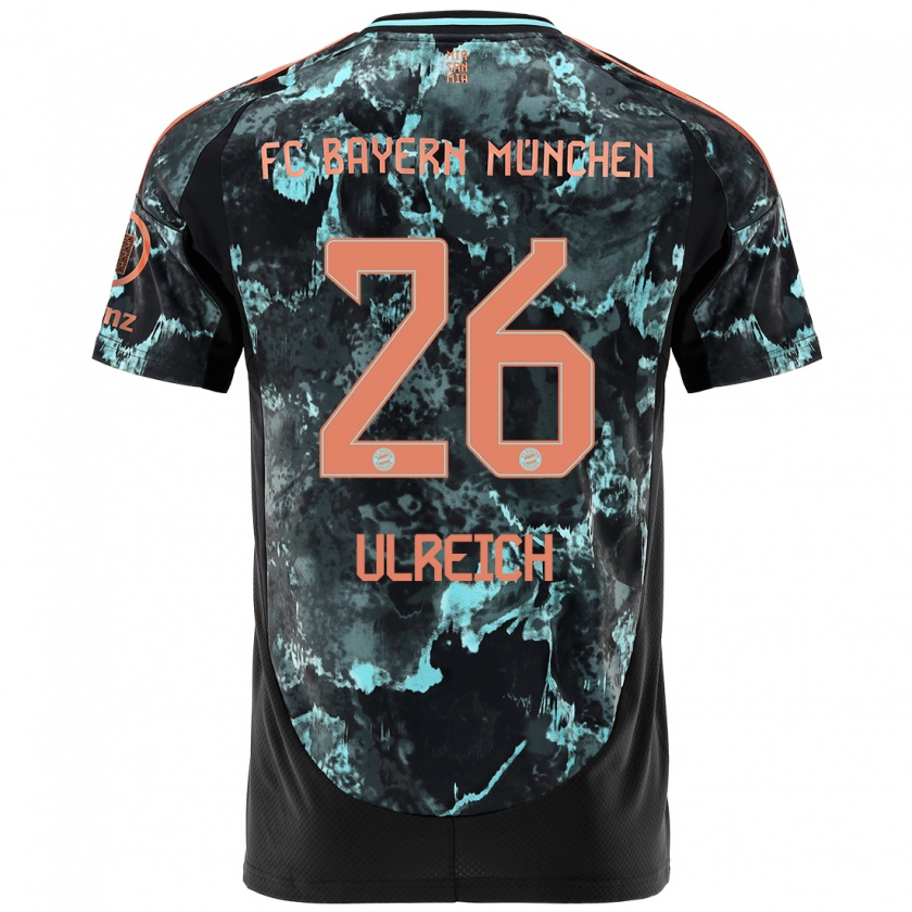 Kandiny Bambino Maglia Sven Ulreich #26 Nero Kit Gara Away 2024/25 Maglietta