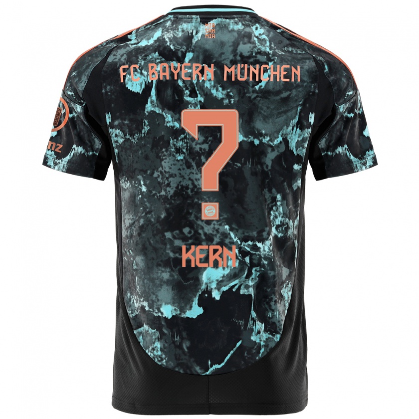 Kandiny Bambino Maglia Timo Kern #0 Nero Kit Gara Away 2024/25 Maglietta