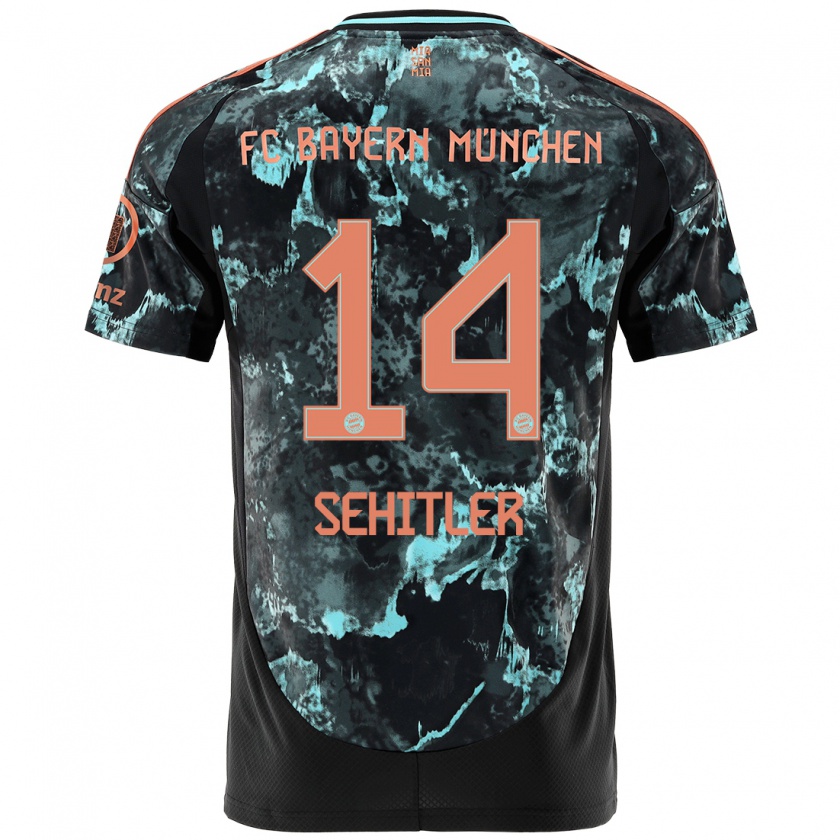 Kandiny Bambino Maglia Alara Şehitler #14 Nero Kit Gara Away 2024/25 Maglietta