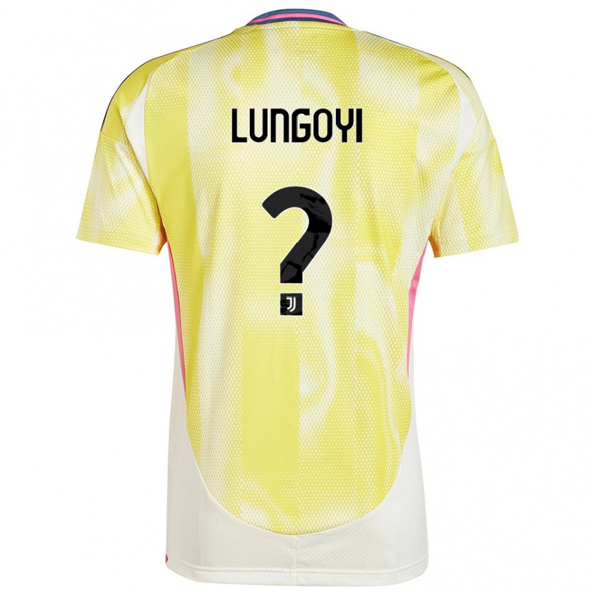 Kandiny Kinderen Christopher Lungoyi #0 Zonnig Geel Uitshirt Uittenue 2024/25 T-Shirt