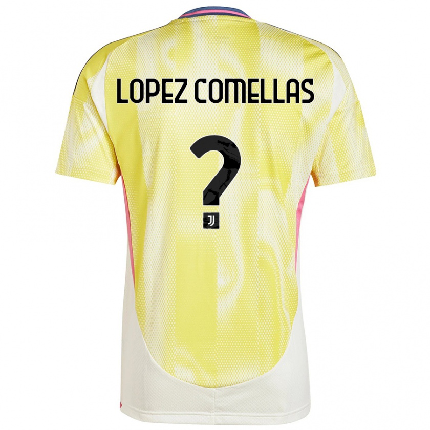 Kandiny Kinder Ivan Lopez Comellas #0 Solargelb Auswärtstrikot Trikot 2024/25 T-Shirt Österreich