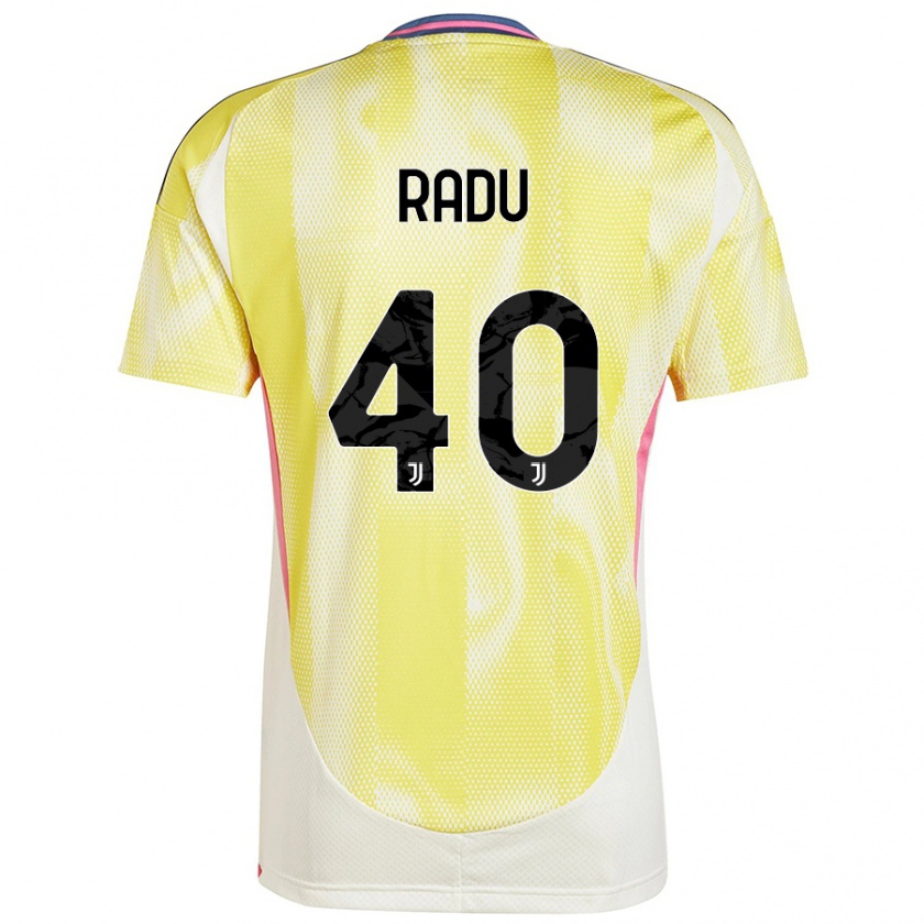 Kandiny Niño Camiseta Riccardo Radu #40 Amarillo Solar 2ª Equipación 2024/25 La Camisa