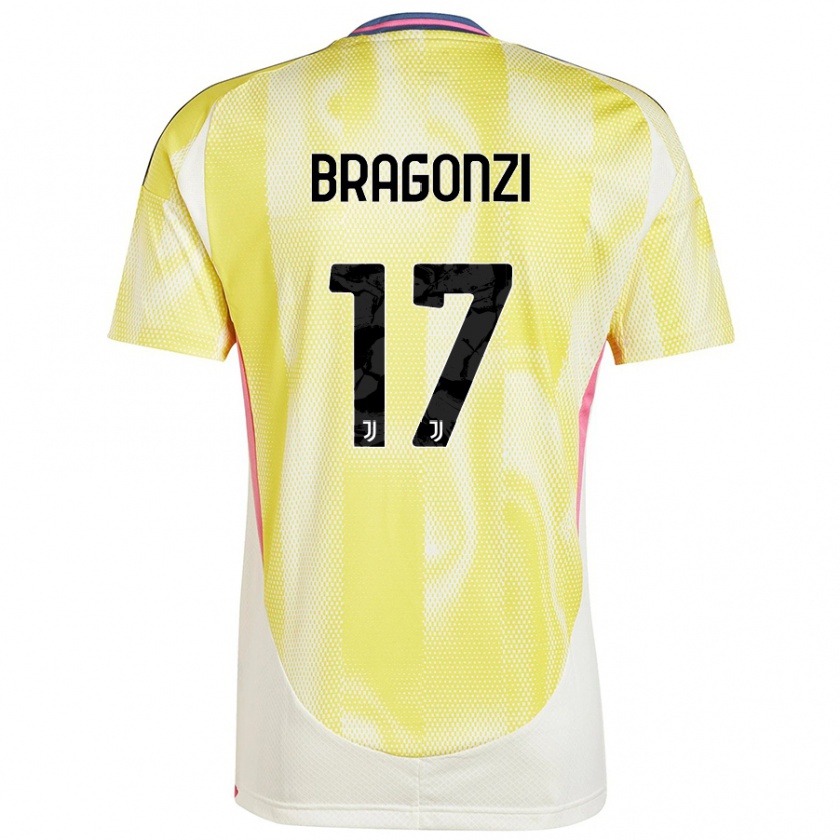 Kandiny Kinderen Asia Bragonzi #17 Zonnig Geel Uitshirt Uittenue 2024/25 T-Shirt