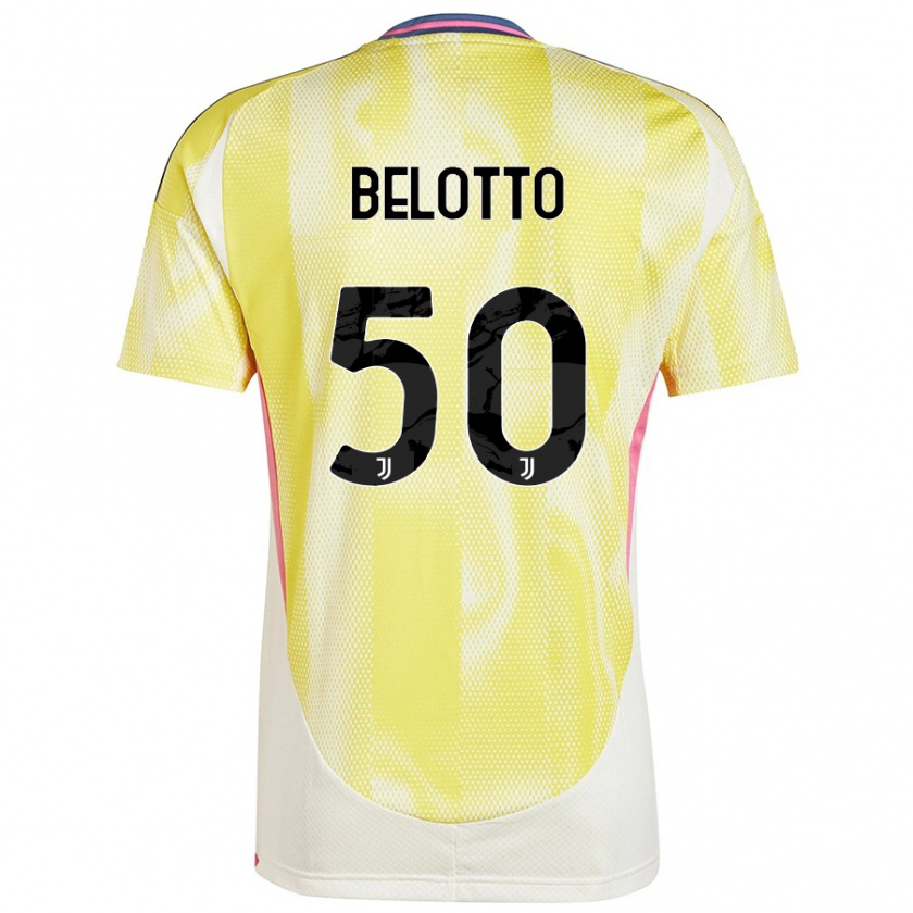 Kandiny Niño Camiseta Soledad Belotto #50 Amarillo Solar 2ª Equipación 2024/25 La Camisa