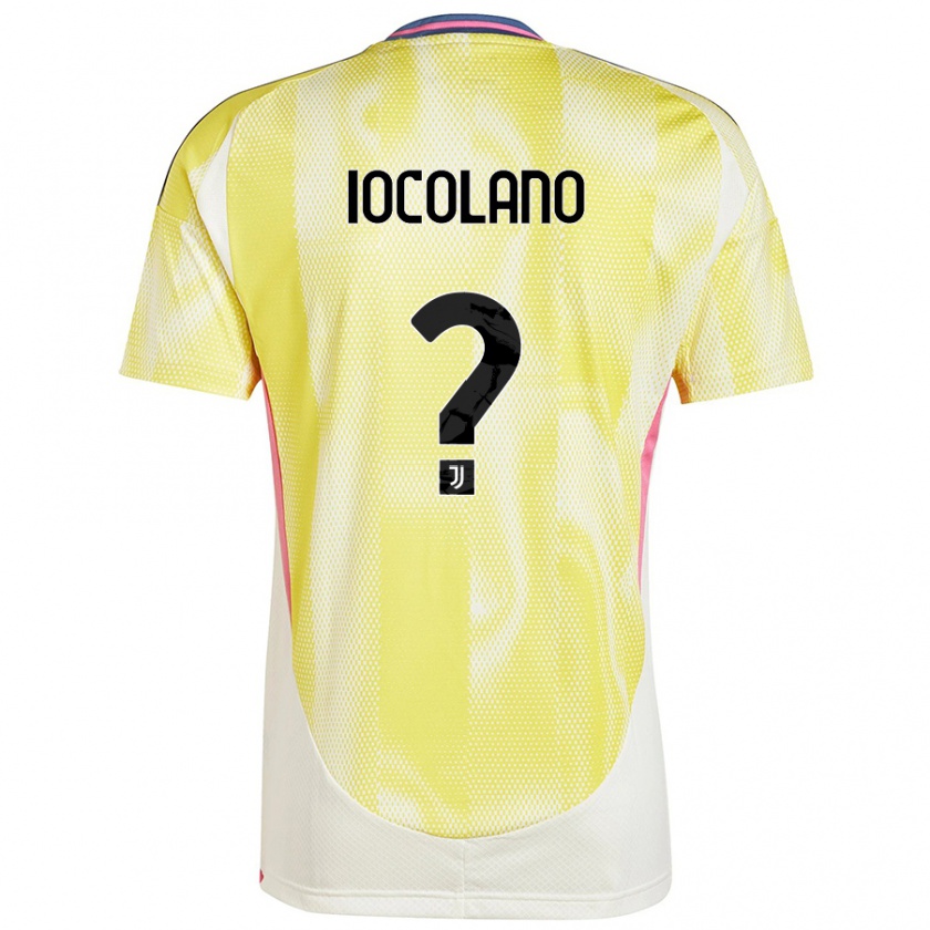 Kandiny Bambino Maglia Simone Iocolano #0 Giallo Solare Kit Gara Away 2024/25 Maglietta