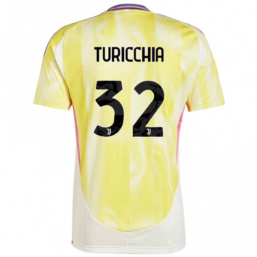 Kandiny Kinder Riccardo Turicchia #32 Solargelb Auswärtstrikot Trikot 2024/25 T-Shirt Österreich