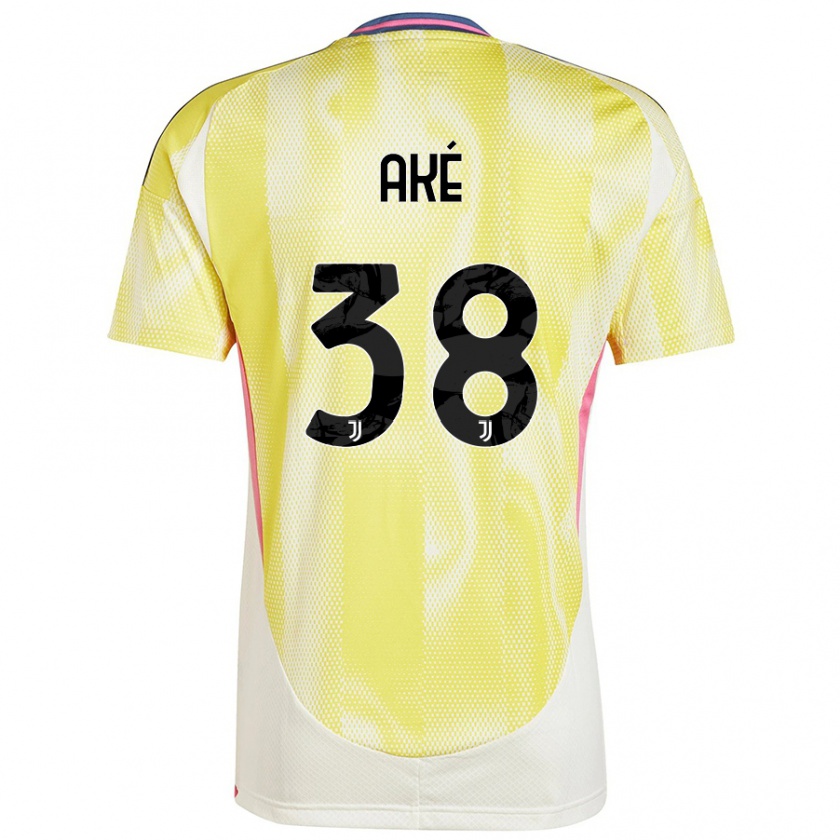 Kandiny Bambino Maglia Marley Ake #38 Giallo Solare Kit Gara Away 2024/25 Maglietta