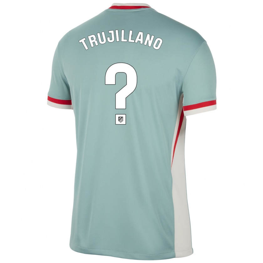 Kandiny Kinderen Guillermo Trujillano #0 Lichtbeige Blauw Uitshirt Uittenue 2024/25 T-Shirt