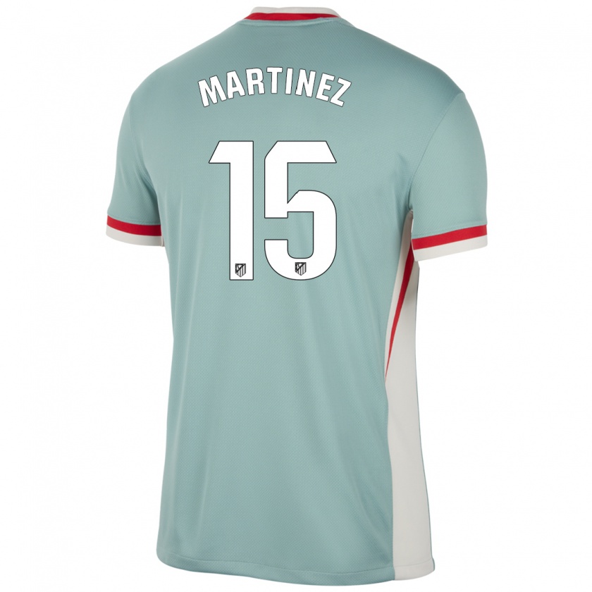 Kandiny Bambino Maglia Dani Martinez #15 Beige Chiaro Blu Kit Gara Away 2024/25 Maglietta