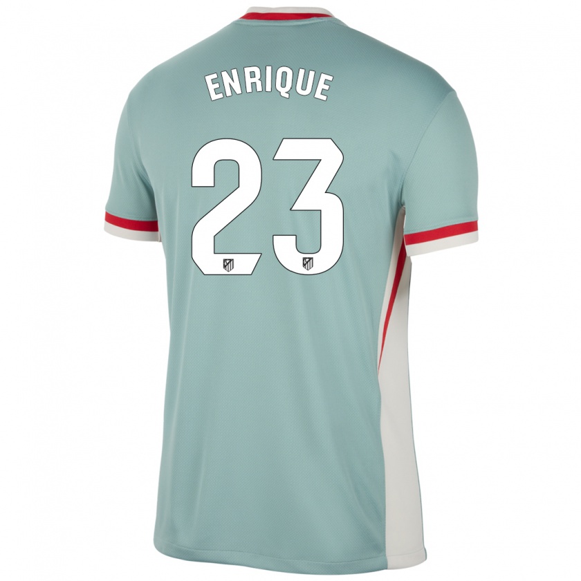 Kandiny Bambino Maglia Gustavo Enrique #23 Beige Chiaro Blu Kit Gara Away 2024/25 Maglietta