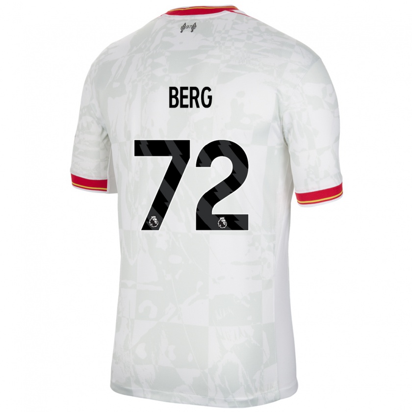 Kandiny Kinderen Sepp Van Den Berg #72 Wit Rood Zwart Thuisshirt Derde Tenue 2024/25 T-Shirt