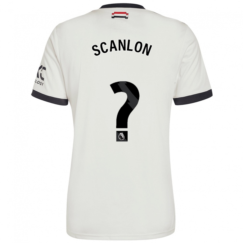 Kandiny Kinderen Luca Scanlon #0 Gebroken Wit Thuisshirt Derde Tenue 2024/25 T-Shirt