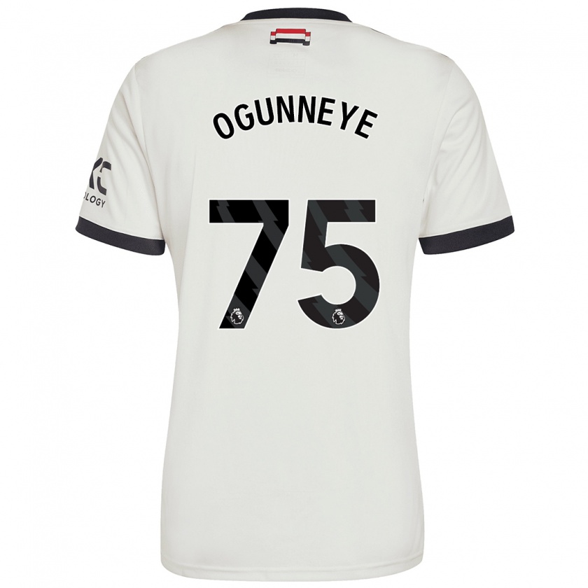 Kandiny Kinderen Habeeb Ogunneye #75 Gebroken Wit Thuisshirt Derde Tenue 2024/25 T-Shirt